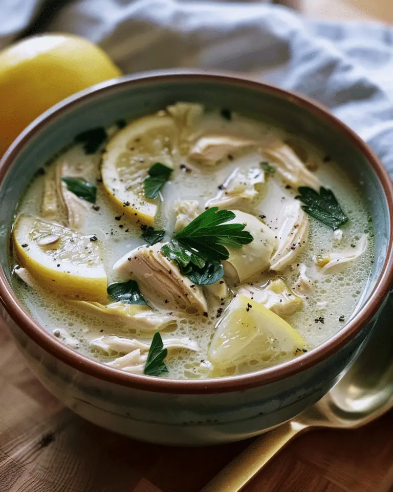 Chicken Artichoke Lemon Soup