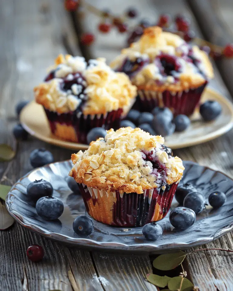 Blueberry Muffins with Cream Cheese