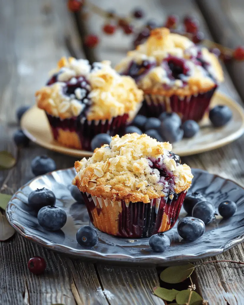 Blueberry Muffins with Cream Cheese