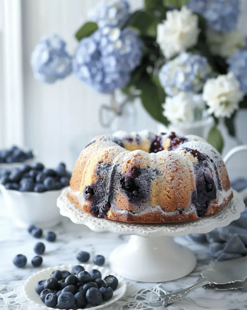 Blueberry Pound Cake