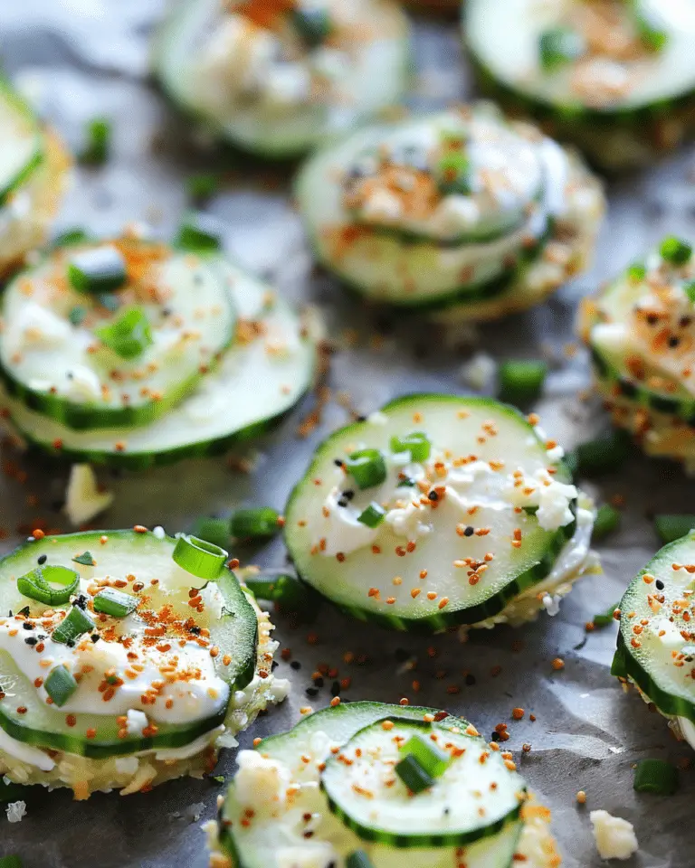 Everything Bagel Cucumber Bites