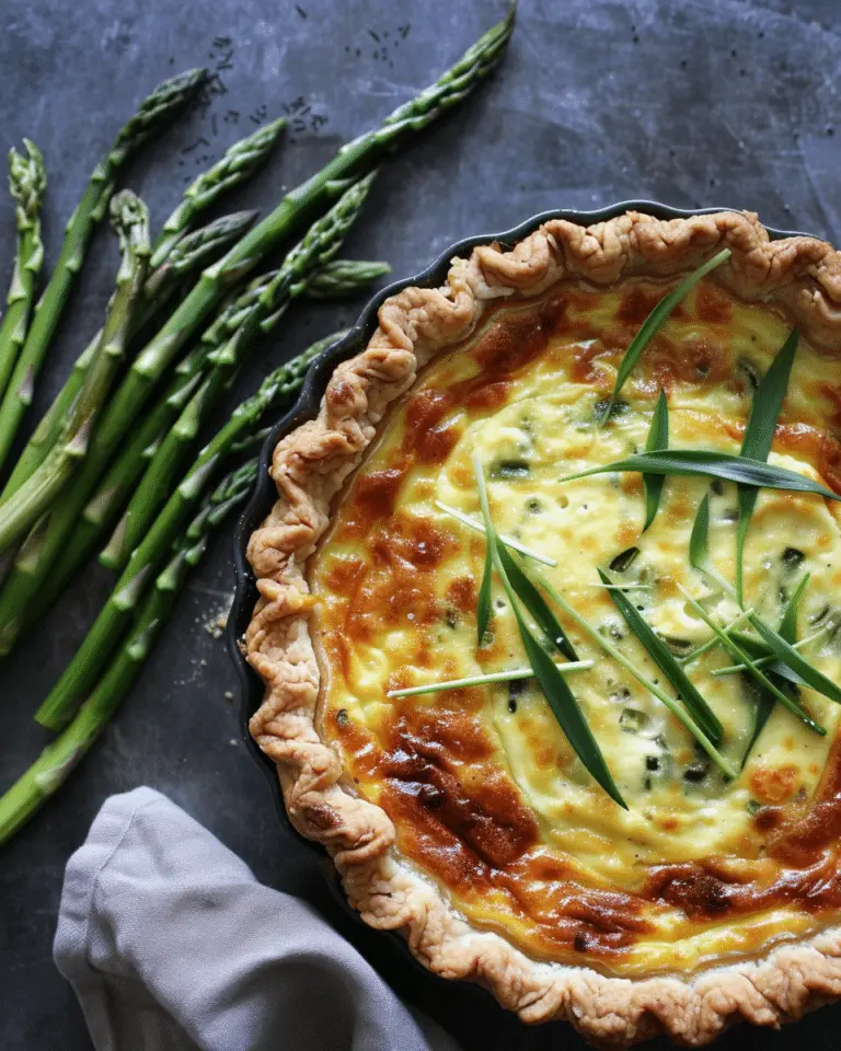 Green Asparagus Gruyère Quiche