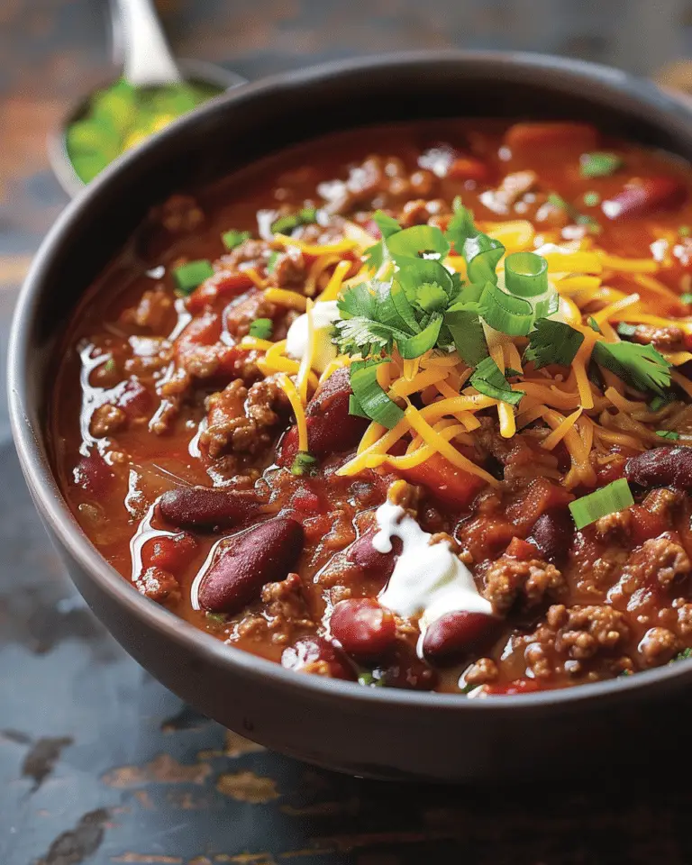 Slow Cooker Chili Recipe