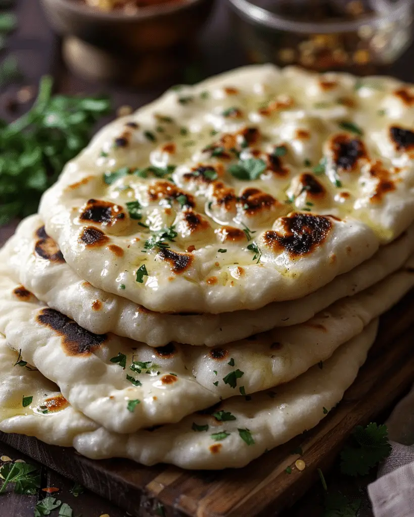 Easy Cheese Garlic Naan Bread