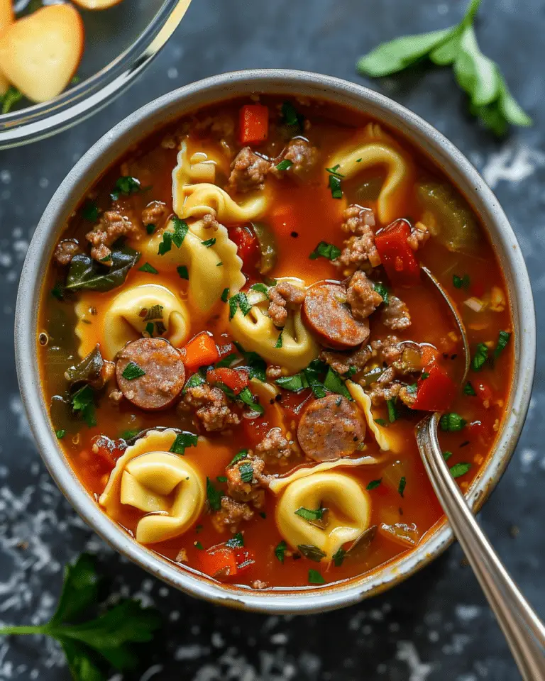Italian Tortellini Sausage Soup