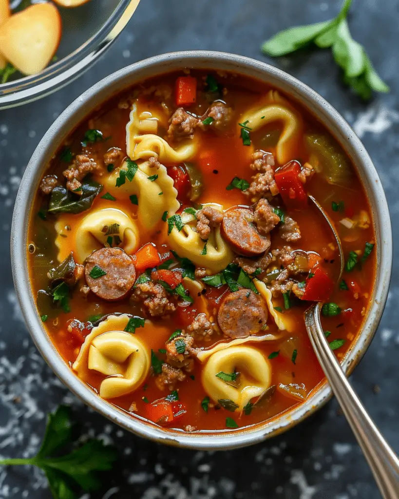 Italian Tortellini Sausage Soup