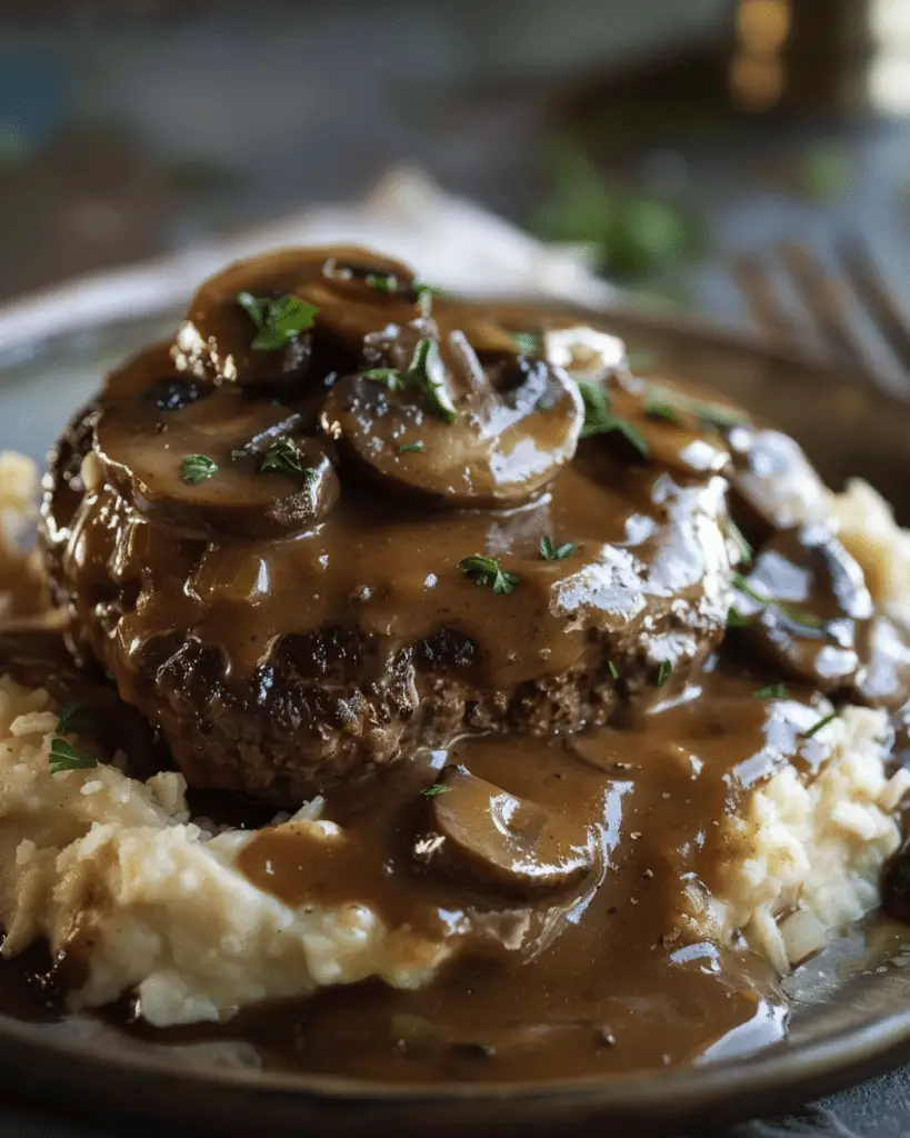 Salisbury Steak with Mushroom Gravy