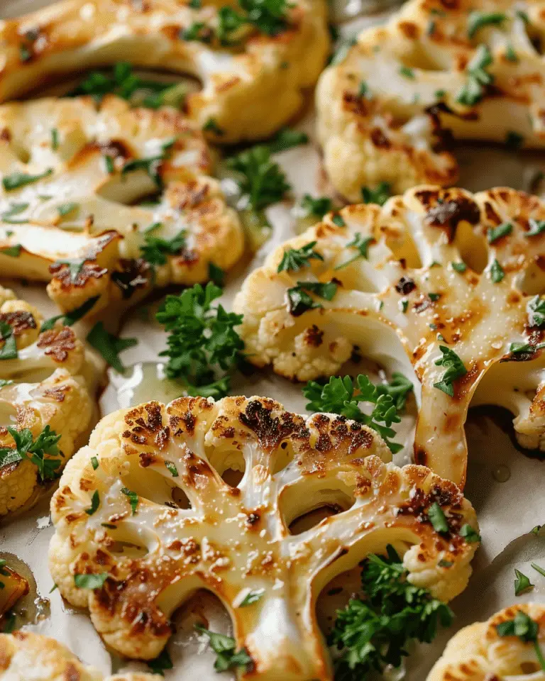 Cheesy Cauliflower Steaks
