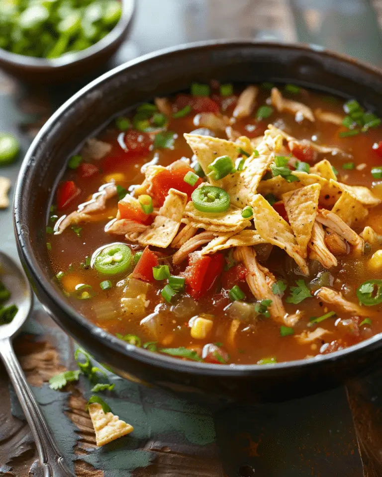 Chicken Tortilla Soup Recipe