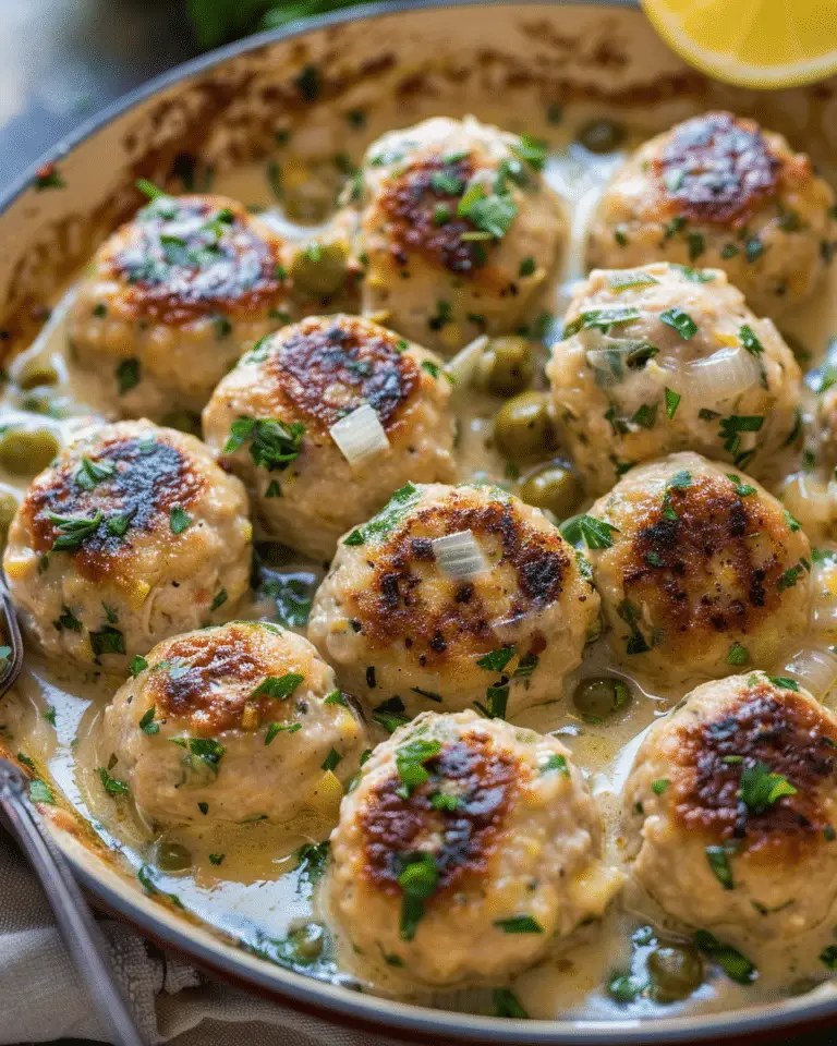 Best  Chicken Piccata Meatballs Recipe
