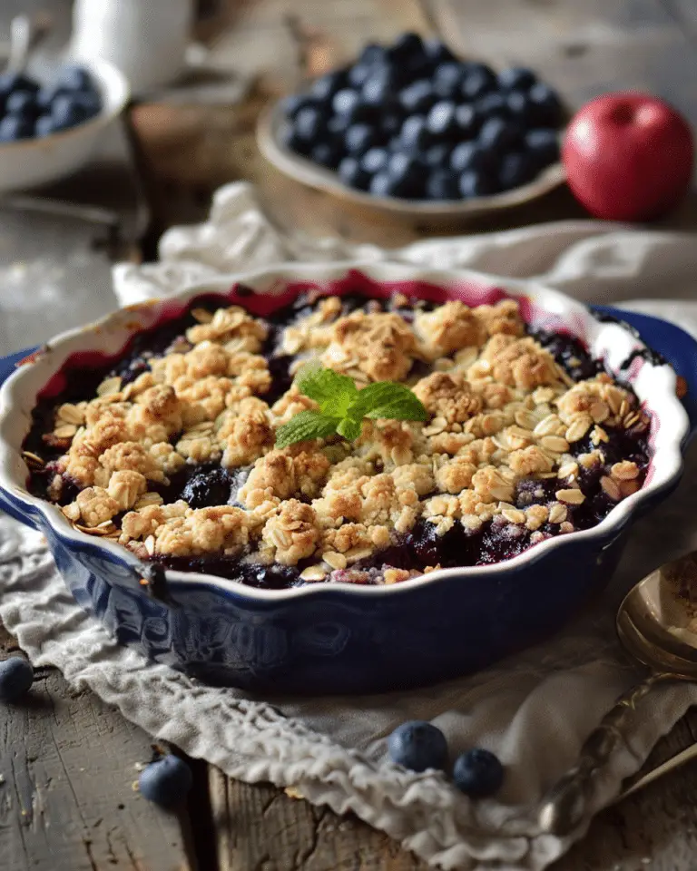 Blueberry Crumble With Oats Recipe