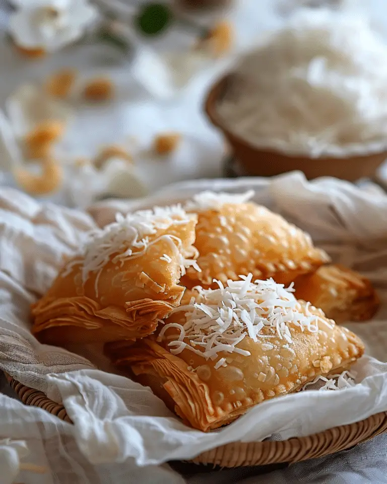 Rose Coconut Karanji