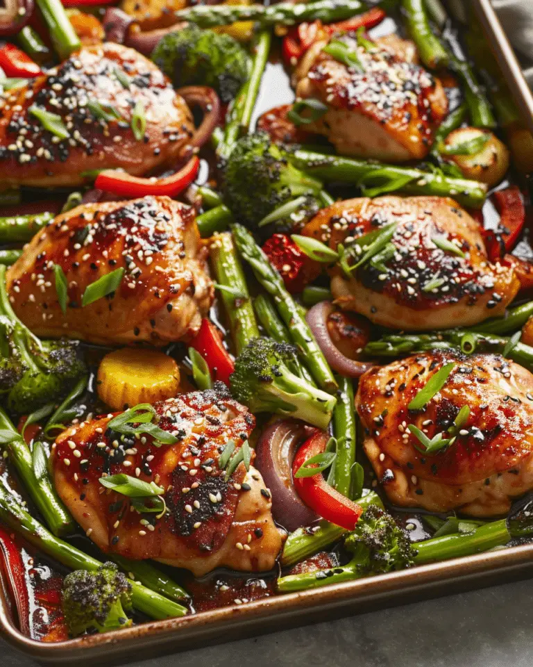 Sheet Pan Sesame Chicken and Vegetables