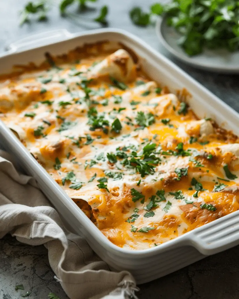 Creamy Queso Chicken Enchiladas for Effortless Family Dinners