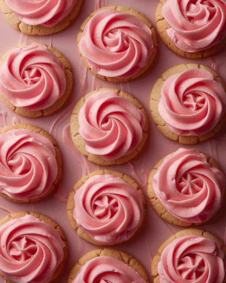 Pink Frosted Cookies