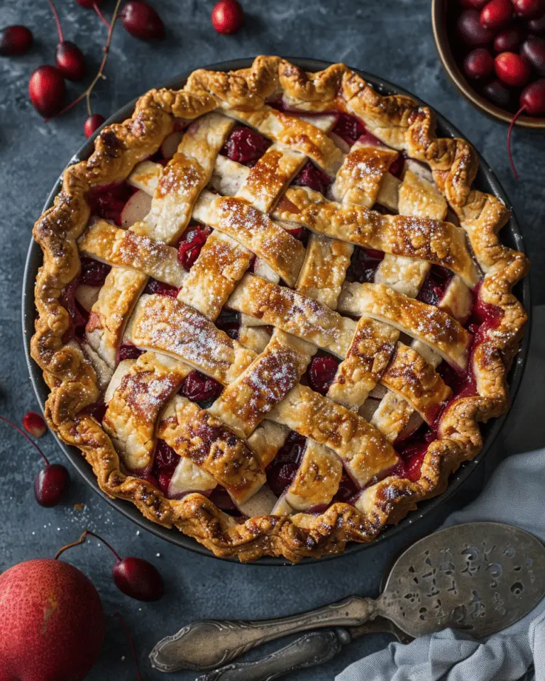 Cranberry Pear Pie