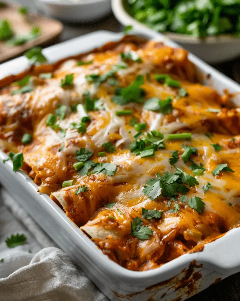Slow Cooker Chicken Enchilada Casserole Recipe